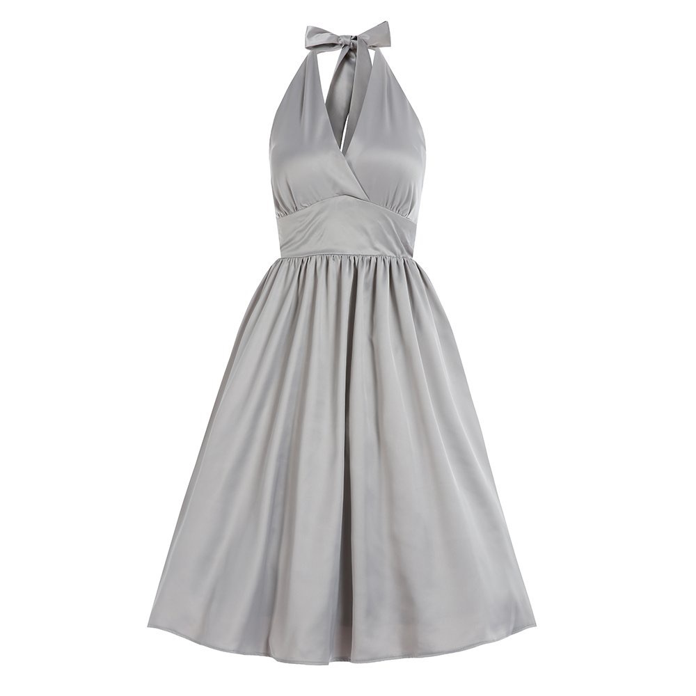 Retro style halter dress.